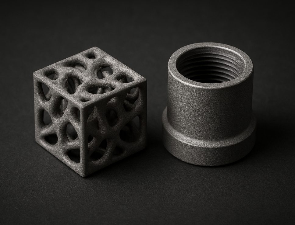 Metal 3D printed titanium component for aerospace applications