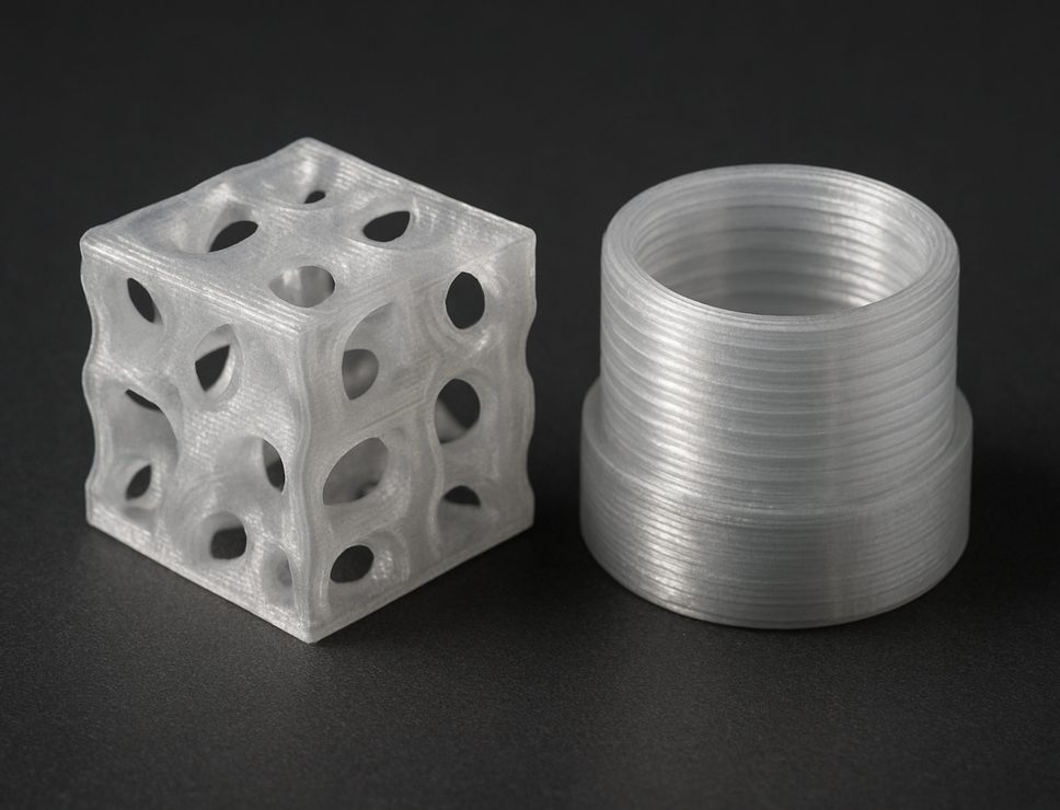 FDM 3D printed PETG prototype showing chemical-resistant surface