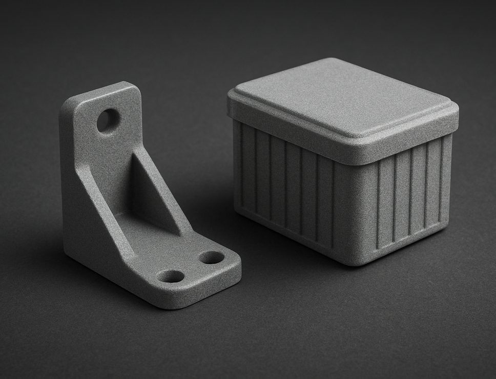 MJF 3D printed HP Glass Filled Nylon sample part