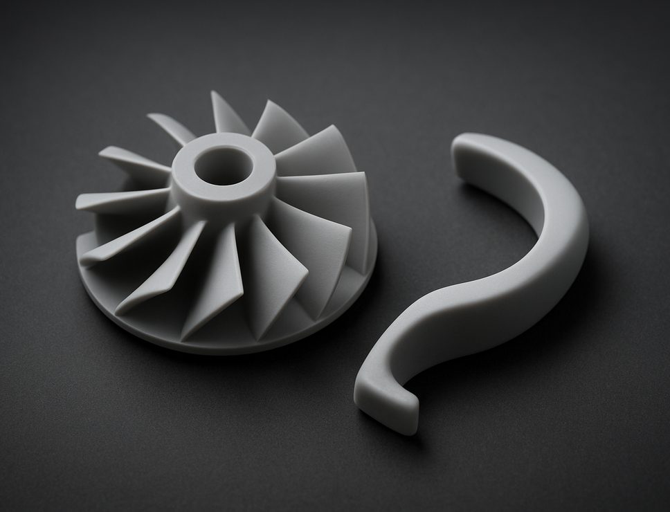 SLA 3D printed resin model showing high-resolution surface quality